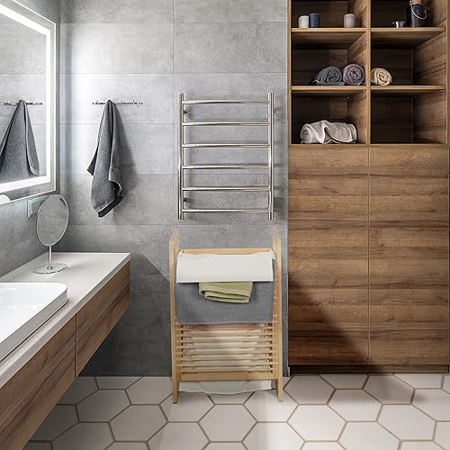 Relaxdays Meuble à Linge, Structure en Bambou, rectangulaire, Couvercle, HLP : 60 x 40 x 35 cm, Nature et crème - Nail Gallerys