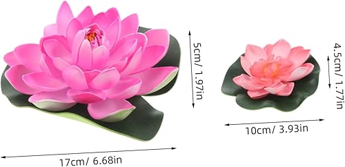 Sosoport 10 pièces Fleurs de Lotus Artificielles Eva Flottantes pour Décoration de Bassin Aquarium et Jardin Fleurs Factices avec Détails Réalistes et Conception Flottante - Nail Gallerys