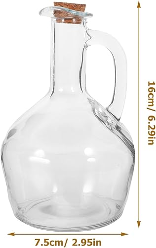 Kichvoe Bouteille Verre Pour Huile Avec Bec Verseur Et Poignée Distributeur Transparent Pour Sauces Vinaigre Et Condiments Récipient Anti-fuite Capacité Idéale Pour Cuisine - Nail Gallerys