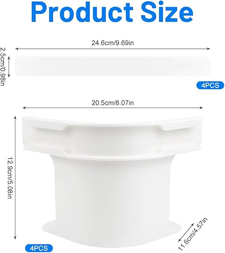 4 Pièces Supports de Draps-Housses pour Coins Kit, Antidérapant Attaches de Draps, Support Clips de Drap de Lit à Angle Ouvert, Support de Drap de Lit avec Bandes de Verrouillage, pour Protège-Matelas - Nail Gallerys