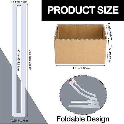 Pochoir de ligne de stationnement, pochoir en ligne droite, modèle de pochoir de ligne réutilisable pliable avec boîte en papier pour parking et lignes de chaussée - Nail Gallerys