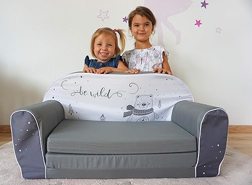 KNORRTOYS.COM 68449 Bear Canapé pour Enfant Gris - Nail Gallerys