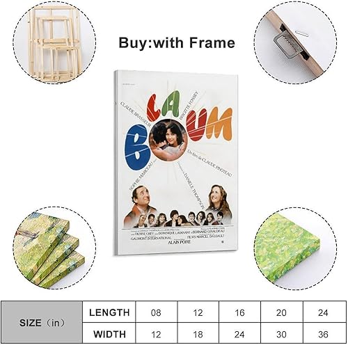 Szzmyo La Boum Poster du film La Boum - Impression sur toile moderne et esthétique - Pour chambre à coucher, salon - 30 x 45 cm - Sans cadre - Nail Gallerys