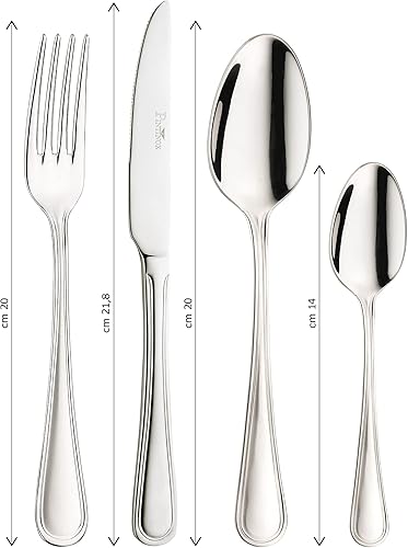 Pintinox Newport Service 24 Pièces Acier Inox Nickel Free Série Made in Italy 6 personnes - Nail Gallerys