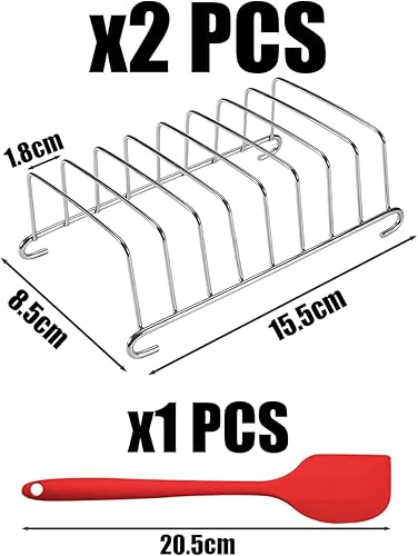 Support À Toast 2 Pièces, Spatule En Silicone 1 Pièce, Grille À Pain En Acier Inoxydable, Support De Stockage De Pain, Support À Pain Tranché - Nail Gallerys