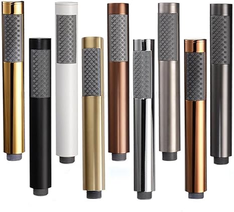 Fymlok Pommeau de Douche Accessoires de Douche de Pomme de Douche à Haute Pression en Acier Inoxydable Gris/Or Rose/Blanc/Or brossé(Brushed Steel Shower) - Nail Gallerys