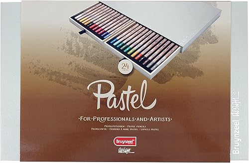 BRUYNZEEL Design Set de 48 crayons pastel professionnels | Crayons d'artistes pour dessiner & esquisser - Nail Gallerys