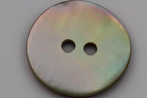 nacre boutons mother of pearl 2 trous plates - 11mm - Nail Gallerys