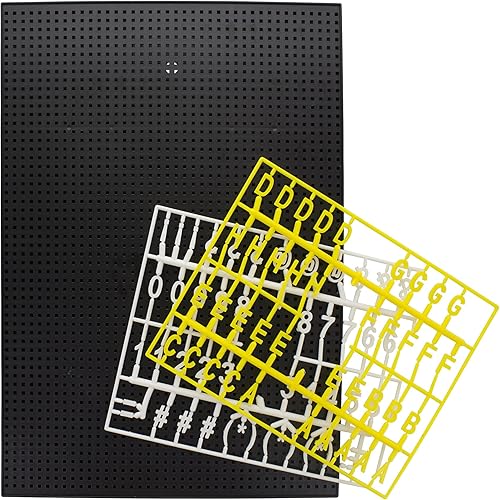 Paladone Panneau perforé en Plastique, Noir - Nail Gallerys