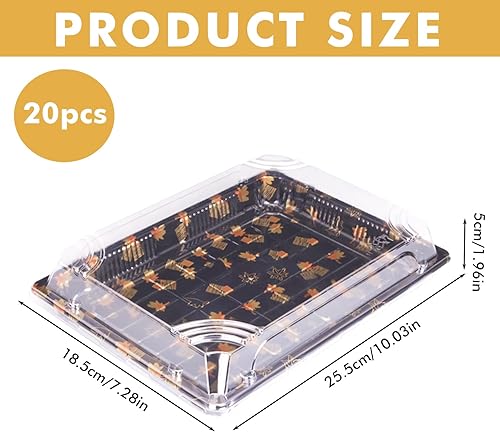 Lot de 20 boîtes de préparation de repas : plateau de service réutilisable avec couvercle, boîtes à repas réutilisables, assiettes de menu et boîte de préparation pour sandwichs, sushis, fruits et - Nail Gallerys