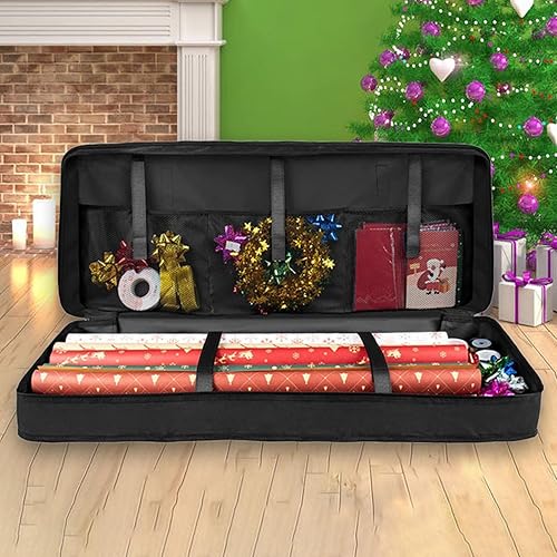 Sac de rangement pour emballage cadeau | Sacs en papier cadeau imperméables avec fermeture éclair anti-poussière en tissu Oxford 600D, grands sacs de rangement - Nail Gallerys