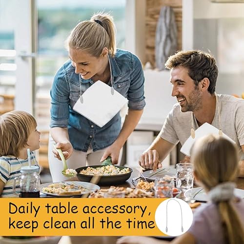 SwirlColor Serviette Attache Serviette Clips Métal Argent Or Chaînes De Serviette pour Femmes Hommes 48cm 4pcs - Nail Gallerys