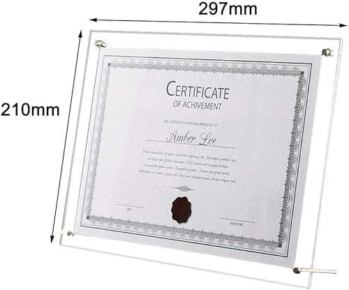 Goodtimera Certificat A4, Titulaire du Certificat A4 en Cadre Commercial Cadre Photo Cadre Photo Peut Être Utilisé comme Cadeaux pour Parents Et Amis - Nail Gallerys