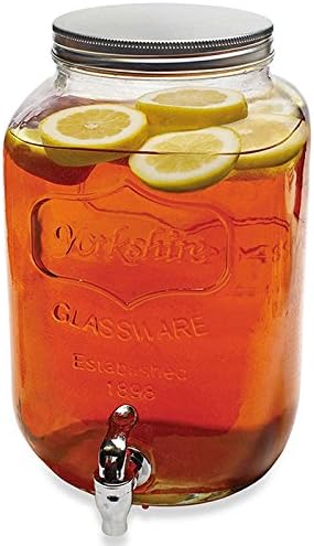 Générique Fontaine Distributeur à Boisson en Verre - 4 litres avec Robinet - Nail Gallerys