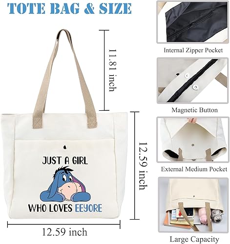 PLITI Sac fourre-tout Bourriquet Just a Girl Who Loves Bourriquet Cadeau pour les amateurs de Bourriquet Cadeau pour les fans de Bourriquet - Nail Gallerys