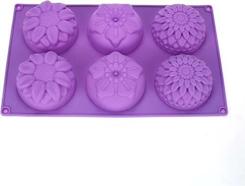 Moules à savon en silicone, 6 cavités, moules à savon, anti-adhésif, moules à savon, pour bricolage manuel, faciles à enlever - Nail Gallerys