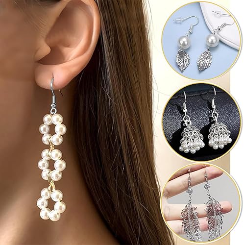 JEYORZY 150 PCS Crochet Boucles D'oreilles, Crochets Fil D'oreille, Crochets de Boucle d'Oreilles, Fermoir Boucles d'oreilles Kit, Crochet Attache Boucles D'oreilles pour Fabrication de Bijoux, argent - Nail Gallerys