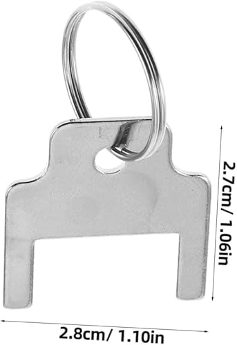 BESTOYARD 5pièces Clé De Distributeur De Papier Essuie-Tout Acier Inoxydable Lot de Clés Universelles avec Anneaux pour Distributeurs De Papier Toilette Et Essuie-Tout Compatible avec Kimberly - Nail Gallerys