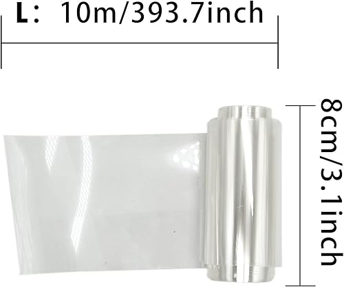 REBECASKYENS Rouleau de film pour bordure de gâteau, 8 cm x 10 m, rouleau d'acétate transparent pour décoration de gâteau, anneaux de dessert au chocolat mousse (8 cm) - Nail Gallerys