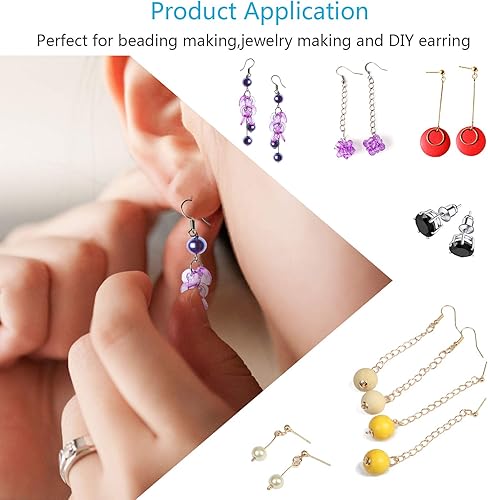 Kit Fabrication de Bijoux, ZoomSky 2416 Pcs Kit Bijoux Création Argent Or Fermoir Bracelet Accessoire de Réparation de Bijoux Pour DIY Boucles d'oreilles Colliers Bracelets - Nail Gallerys