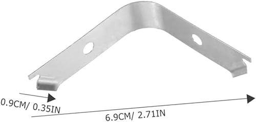 Operitacx 100 Pièces Code D'angle Invisible Photo Clips Tenture Murale Pinces à Ressort Clips De Support De Cadre Matériel D'image Cintre Avec Petit Pour Alliage D'aluminium - Nail Gallerys