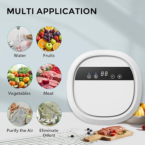 Générateur d'ozone pour eau et air, purificateur d'air à ions négatifs, 600 mg/h, purificateur d'ozone avec minuterie, pour nettoyer les fruits, les légumes, la viande, l'air, l'eau, les odeurs pour - Nail Gallerys