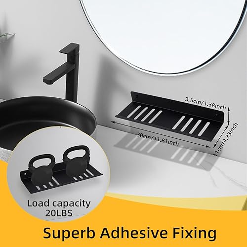 Indrnif Lot de 2 éTagères de Douche sans Perçage,Etagère Salle de Bain en Acier Inoxydable,éTagère D'éVier,Organisateur de Lavabo,Serviteurs de Douche,pour Chambre à Coucher, Salle de Bain,Cuisine - Nail Gallerys