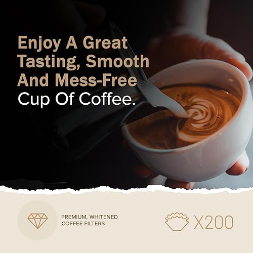 EDESIA ESPRESS - 200 filtres à café en papier - usage professionnel - Bravilor/Technivorm/Kenco - 90/240 mm - Nail Gallerys