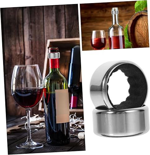 OUNONA Colliers pour Bouteilles De Vin - Stop-Gouttes Grâce À Leur Design Élégant en Acier Inoxydable - Nail Gallerys
