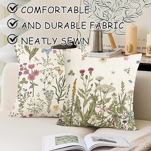 GIEEU Lot de 2 housses de coussin carrées double face pour canapé, lit, extérieur, décoration d'intérieur, 45 x 45 cm - Nail Gallerys