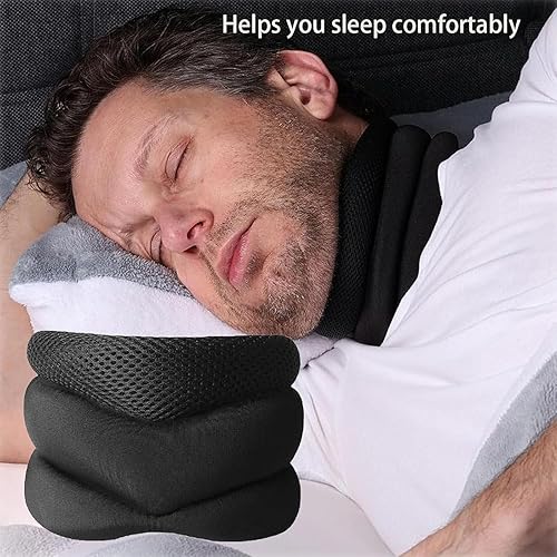 Vitavix Support de cou pour le ronflement, support de cou – Plus jamais de ronflements – Oreiller de soutien du cou pour dormir, oreiller de voyage réglable en mousse souple - Nail Gallerys