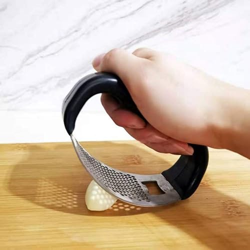 Presse-ail, Un tire-bouchon, Broyeur Professionnel en Acier Inoxydable Mincer Lourds, Presseur Antirouille, Extrêmement facile à nettoyer, à la rouille Coupeur d'ail Hachoir - Nail Gallerys