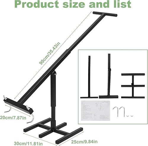 Nisorpa Presse à ordures manuelle, compacteur de déchets avec poignée réglable pour poubelles à roulettes de 120 à 660 L pour économiser de l'espace dans la poubelle à roulettes - Nail Gallerys