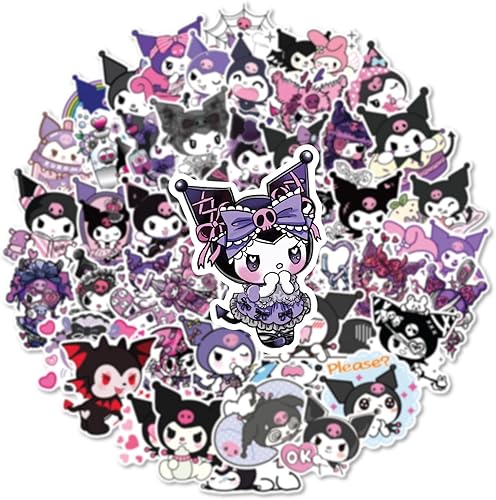 Krilucly Lot de 50 Autocollants Mignons pour Enfants, Autocollants Personnalisés, Autocollants Kawaii Anime, Autocollants de Dessin Animé, pour Enfants, Adolescents, Ordinateur Portable, Planche à - Nail Gallerys
