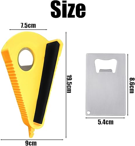 Décapsuleur rotatif en 2 parties, décapsuleur créatif, ouvre-boîte avec languette de traction, ouvre-boîte multifonctionnel, ouvre-bouteille innovant, ouvre-boîte pour mains arthritiques - Nail Gallerys