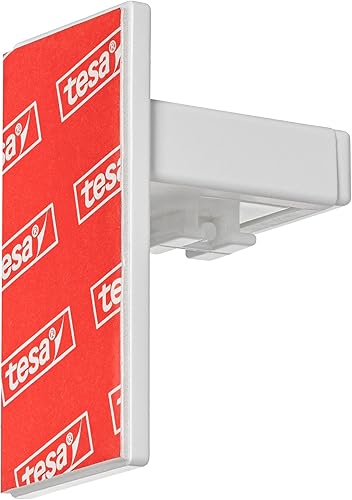 Estika® Lot de 4 supports plissés à coller ● Blanc ● Pour fenêtres non ouvertes et fixes ● Collage sur cadre - Nail Gallerys