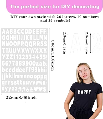 6 Feuilles Lettres Thermocollantes 858 Pièces Lettres Autocollantes 1 Pouce Transfert Textile Thermocollant pour T Shirts Vêtements Transferts Lettre Thermocollante pour Tissu Personnalisés - Nail Gallerys