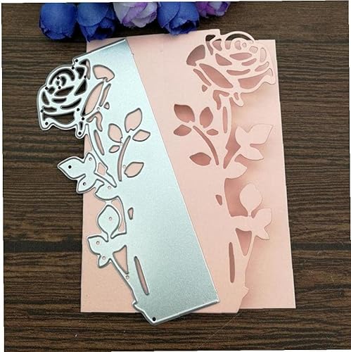 Fleurs Métalliques Matrices Coupes Rose Coupe Matrice Matrice Mourir Gammagy Gabarit pour Carte De Scrapbooking Faisant Une Invitation DIY - Nail Gallerys