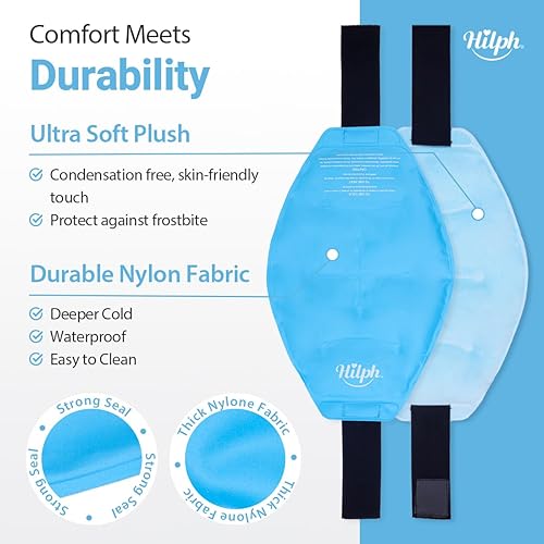 Hilph Coussinets rafraîchissants en gel pour la nuque - Coussin rafraîchissant pour dormir pendant l'été chaud - Grands coussinets rafraîchissants pour bouffées de chaleur, migraines, fièvre - Nail Gallerys