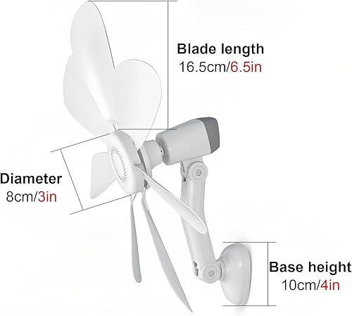 Ventilateur mural résidentiel, Ventilateur électrique Mural, 7 Pâles de 16cm, hélice plastiques, Installation facile, Refroidissement pour l'été à la maison - Nail Gallerys