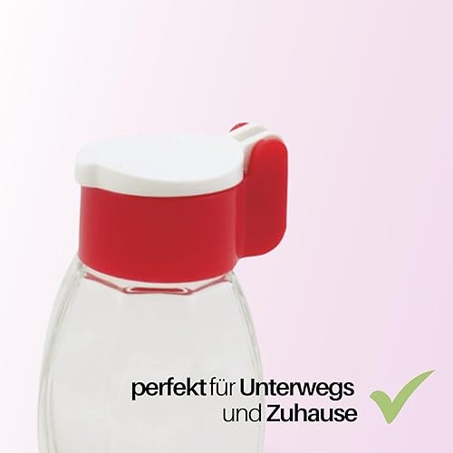 Home Xpert Salière en verre avec couvercle basculant en plastique, idéal pour le camping, couleurs assorties - Nail Gallerys