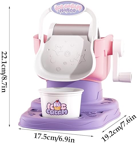 Vriusi Ice Cream Maker Machine, Soft Serve Machine, Manual Machine, Ice Cream Sorbet Maker, Homemade Ice Cream Machine, Quick Ice Cream Maker, Soft Serve Maker For Kids, Ice Maker For Adults - Nail Gallerys