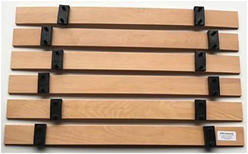 SCM Créations Lot 6 Lattes de 700mm (70cm) Largeur 53mm épaisseur 8mm 7 Plis avec 12 Embouts, Latte de lit - Nail Gallerys