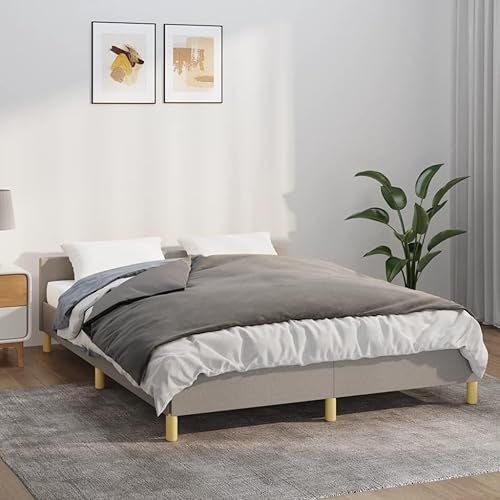 vidaXL Couverture Lestée avec Housse, Couette Lestée Adulte, Couverture Pondérée avec Boucles, Couverture Lourde, Gris 138x200 cm 6 kg Tissu - Nail Gallerys