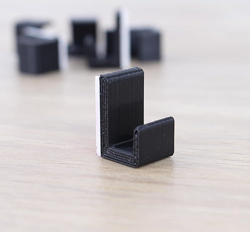 Ravary® Lot de 6 supports muraux pour disques vinyles (noir) - Autocollants, sans perçage - Minimaliste, rétro - Étagère LP - Décoration murale en vinyle - Support LP - Rangement en vinyle, SPH001 - Nail Gallerys