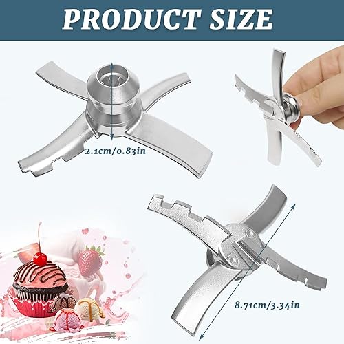 WDKXCN Accessoires pour machine à crème glacée Ninja Creami NC300 Series Pièces de rechange pour machine à glace NC301 NC299 CN301CO NC299AM - Nail Gallerys