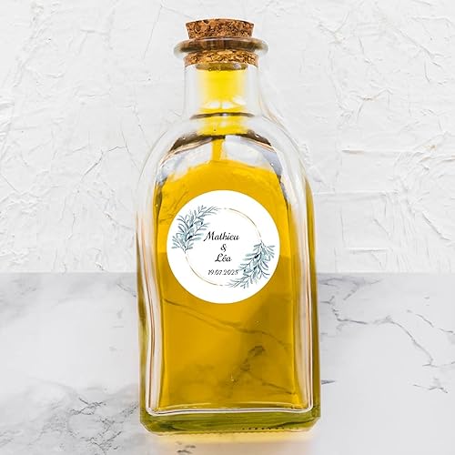 Stickers Mariage Personnalisés – Prénoms & Date – Autocollants Décoratifs pour Invitations, Cadeaux & étiquettes Décorations - Nail Gallerys