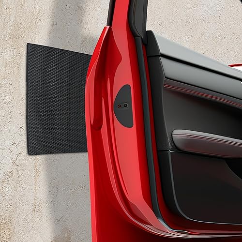 Relaxdays Protection de Garage pour la portière Automobile, lot 2, autoadhésive, 2 mx20 cm, EVA, épaisseur 7,5 mm, Noir - Nail Gallerys