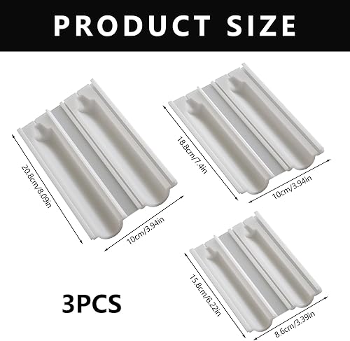 Bekecidi Lot de 3 Moules à Bougies en Silicone, Moules à Bougies Coniques, Moules à Bougies Cylindriques pour la Fabrication de Bougies, Savon, Cire, Travaux Manuels - Nail Gallerys