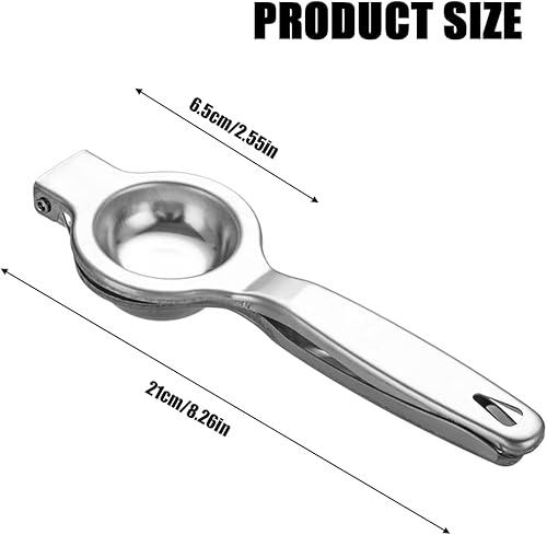 FKWKUW Presse-Agrumes Manuel, Acier Inoxydable, Presse-Citron pour Citrons, Limes Et Pamplemousses, Résistant À La Corrosion, Lavable Au Lave-Vaisselle, Lavable Au Lave-Vaisselle - Nail Gallerys